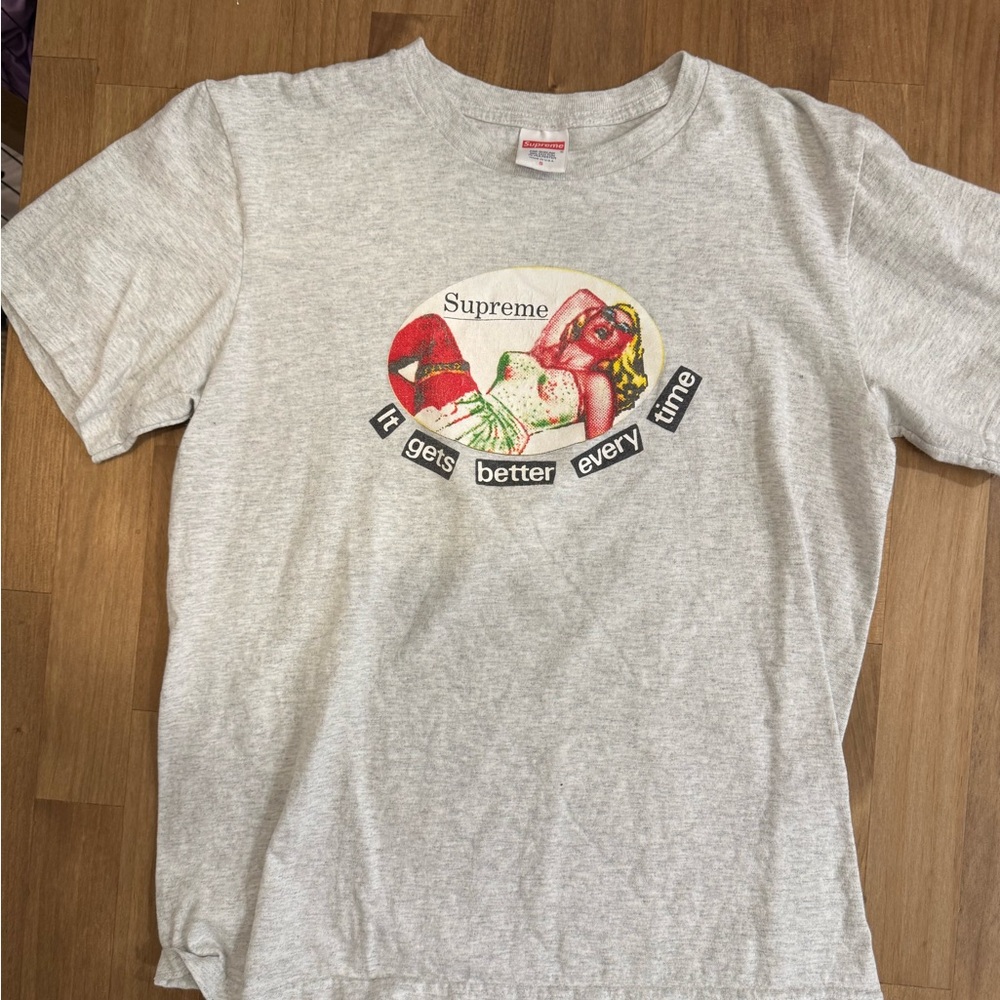 Supreme Gray Graphic shirt